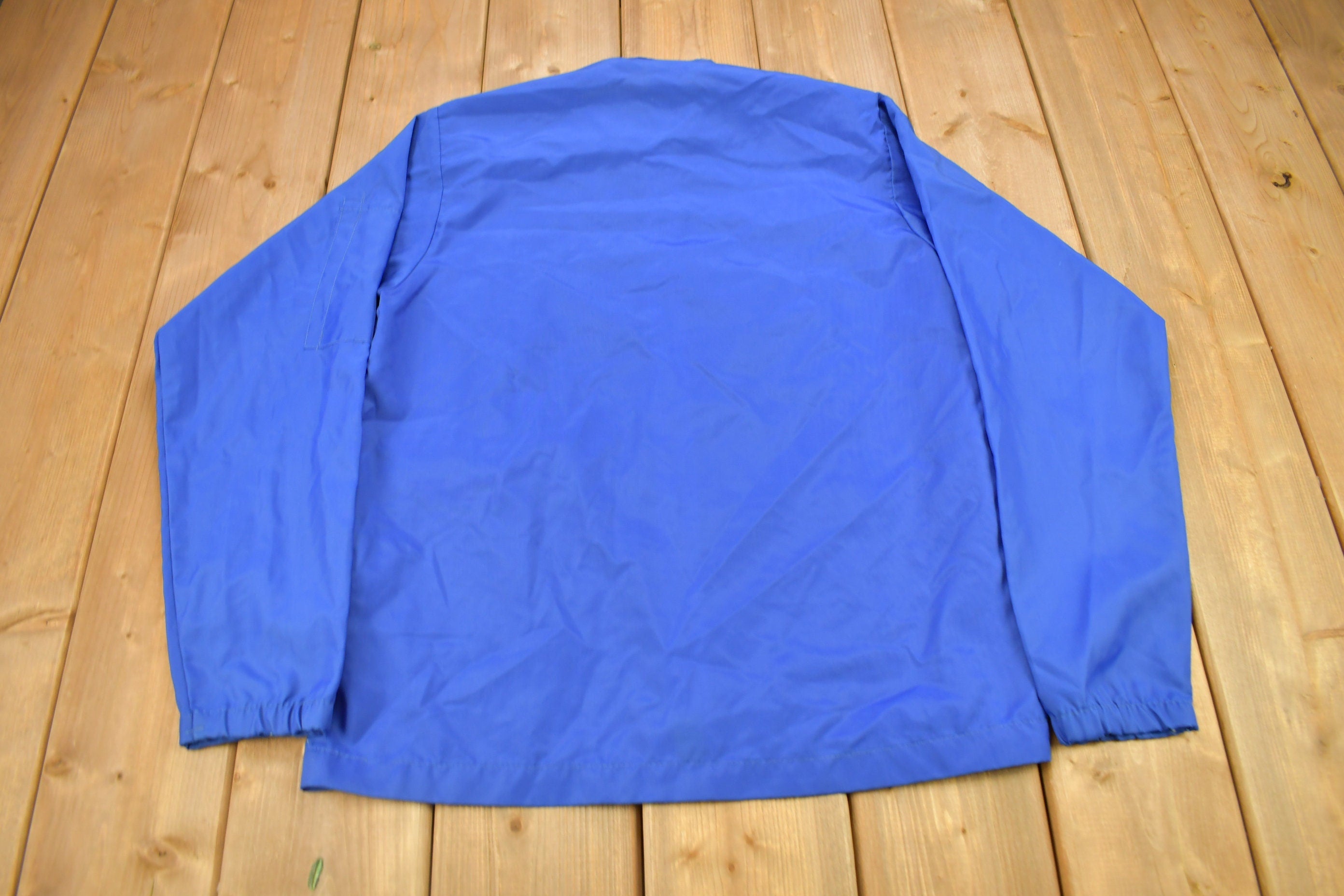 Vintage 1970s Elert Striped Windbreaker Jacket