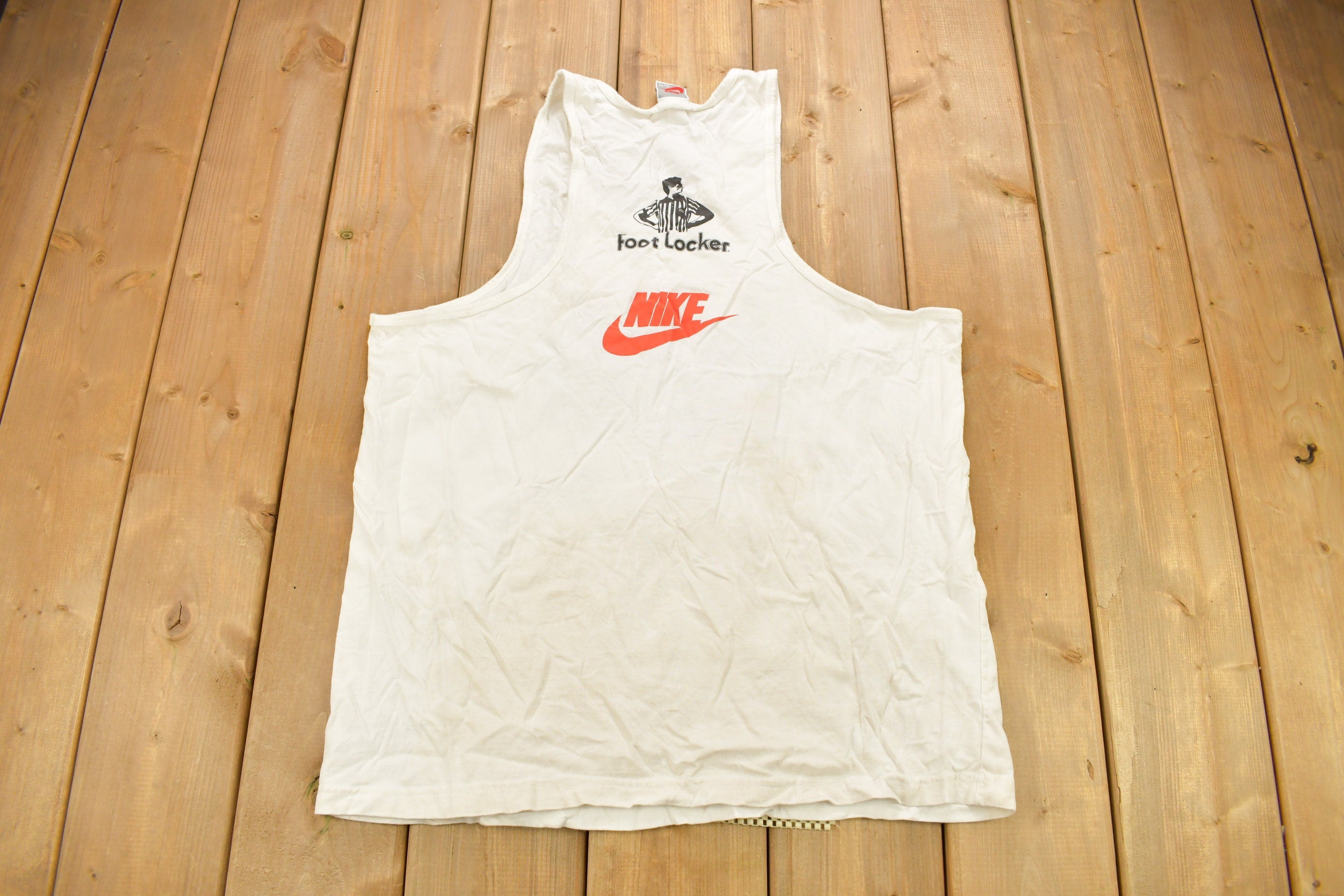 Vintage 1990s 3 On 3 World Festival Graphic Tank Top Shirt