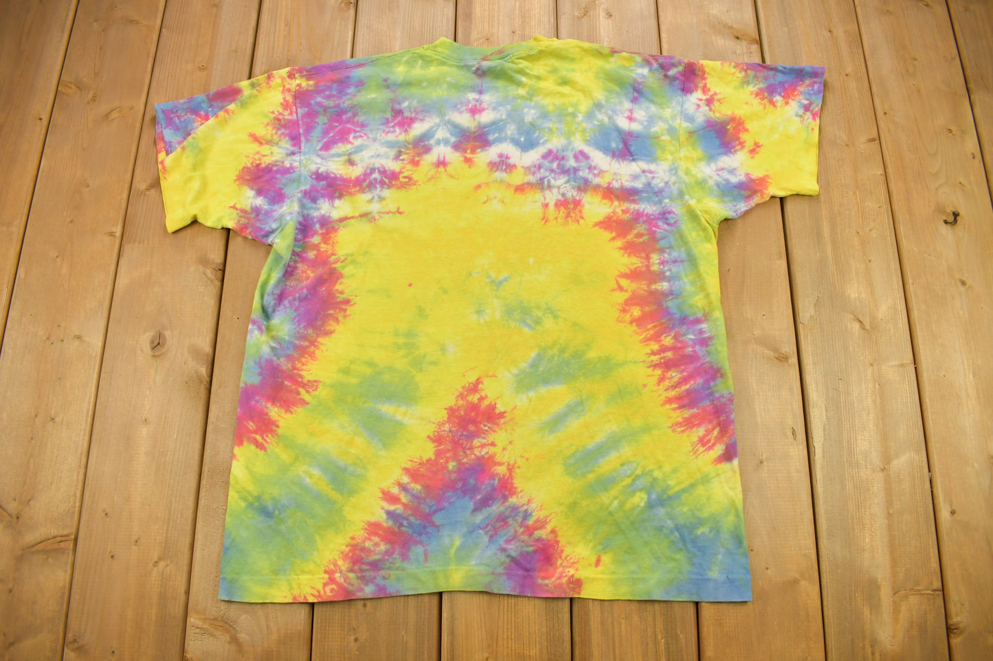 Vintage 1990s Janis Joplin Tie Dye T Shirt / Vintage Psychedelic T Shirt / Streetwear / Graphic Tee / Single Stitch / Made In USA