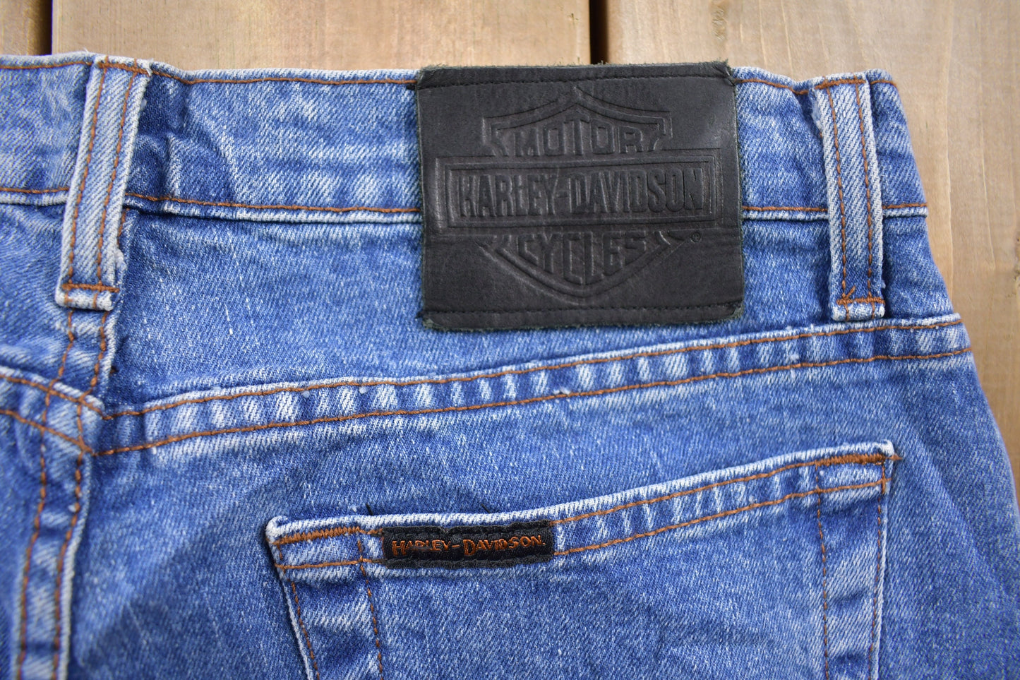 Vintage 1990's Harley Davidson Blue Jeans 30 x 30 / American Vintage / Vintage Jeans / Motorcycle / Streetwear Fashion / Pants