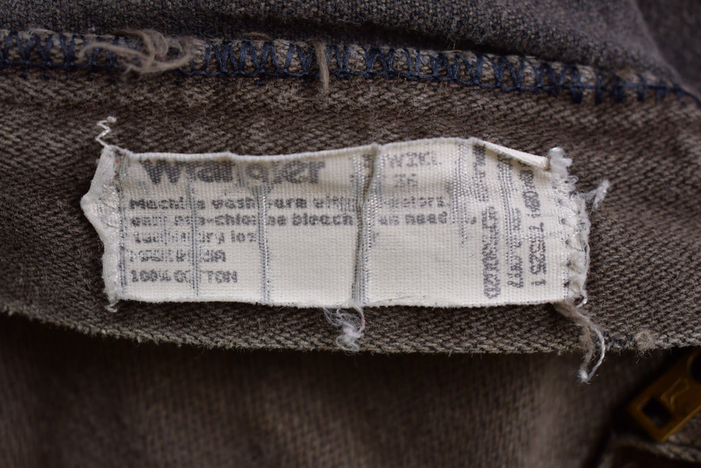 Vintage 1980s Wrangler Brown Denim Pants 36 x 30