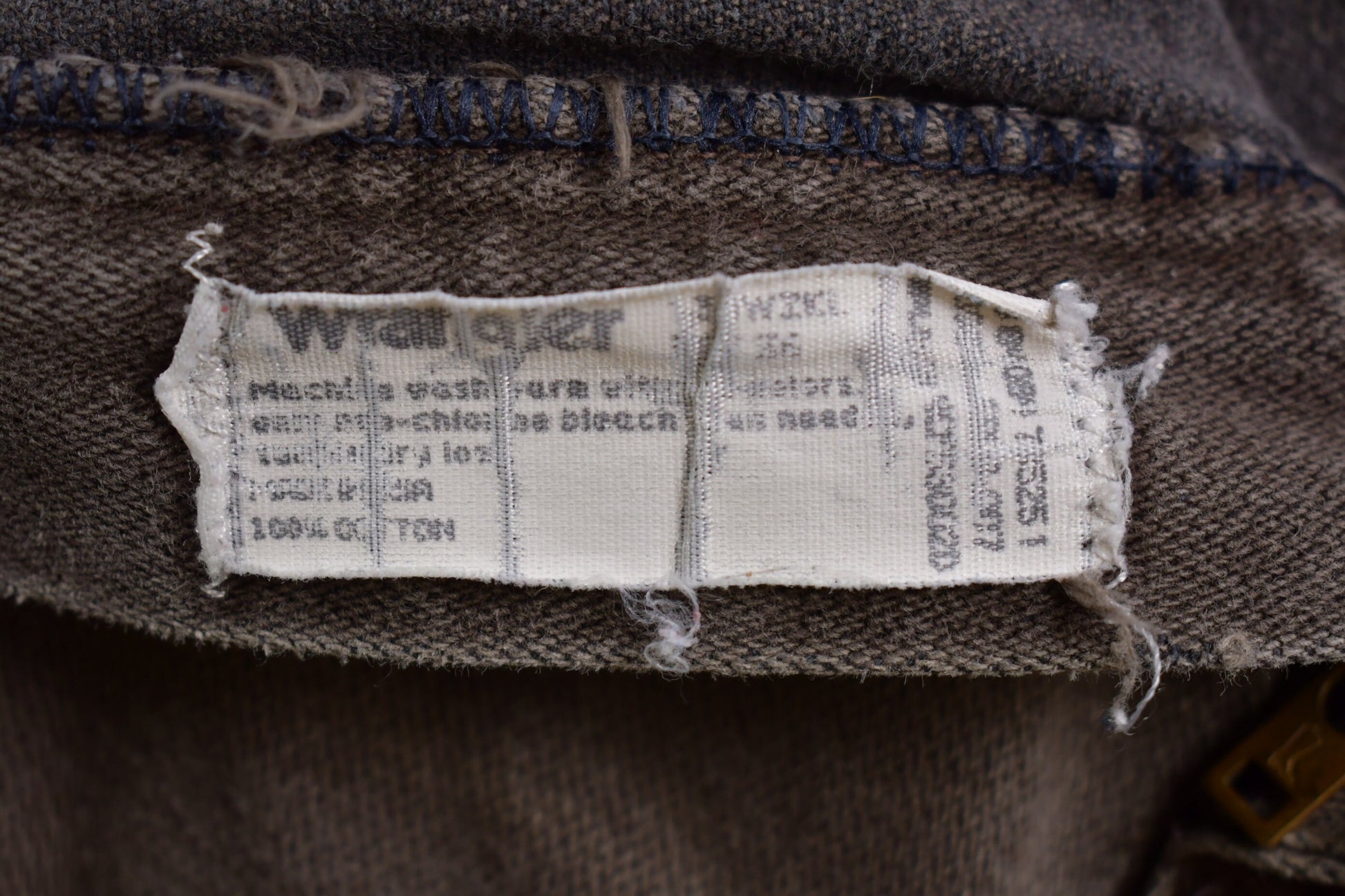 Vintage 1980s Wrangler Brown Denim Pants 36 x 30