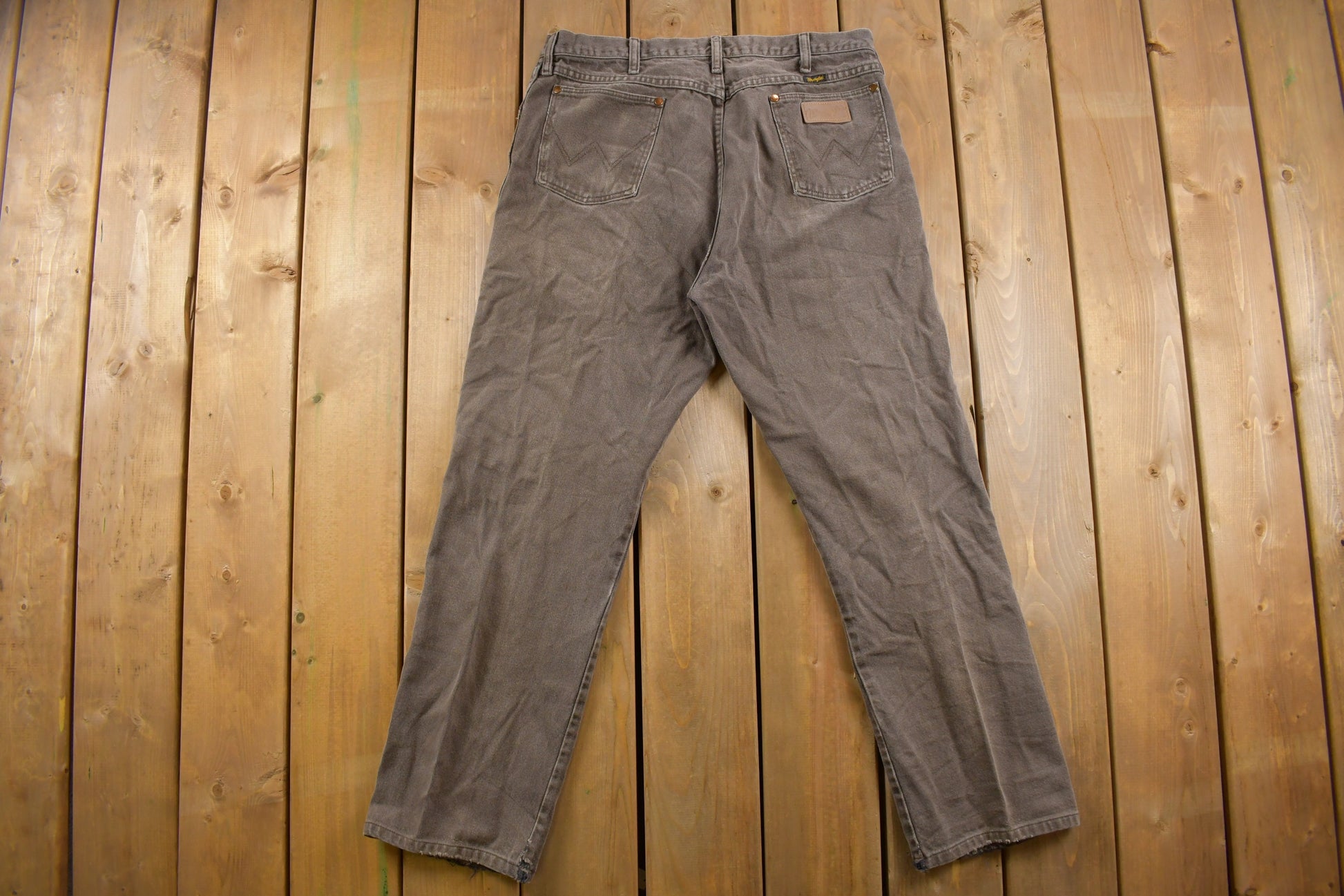 Vintage 1980s Wrangler Brown Denim Pants 36 x 30