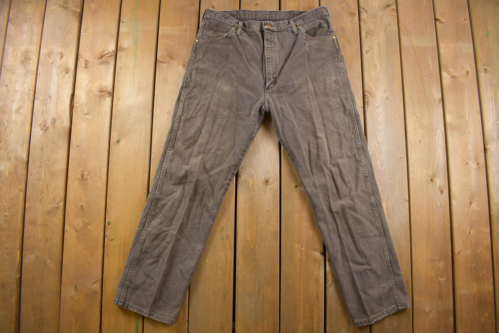 Vintage 1980s Wrangler Brown Denim Pants 36 x 30