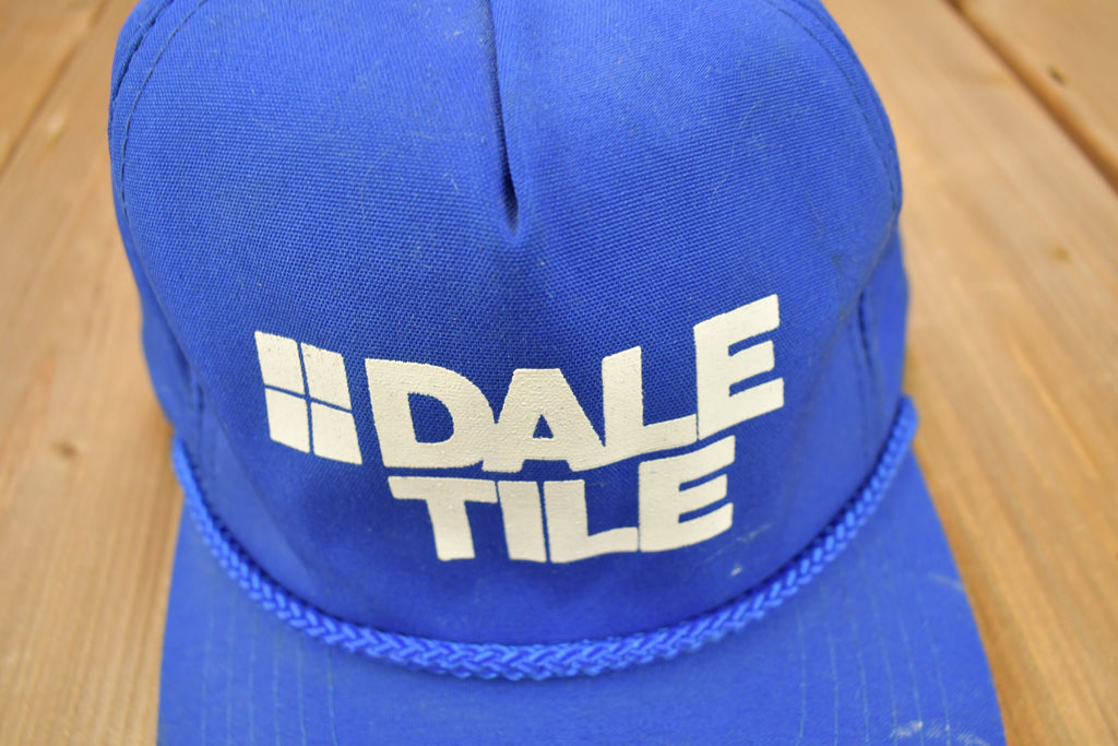 Vintage 1990s Dale Tile Snap Back Rope Hat