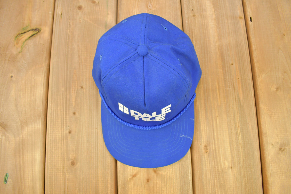 Vintage 1990s Dale Tile Snap Back Rope Hat