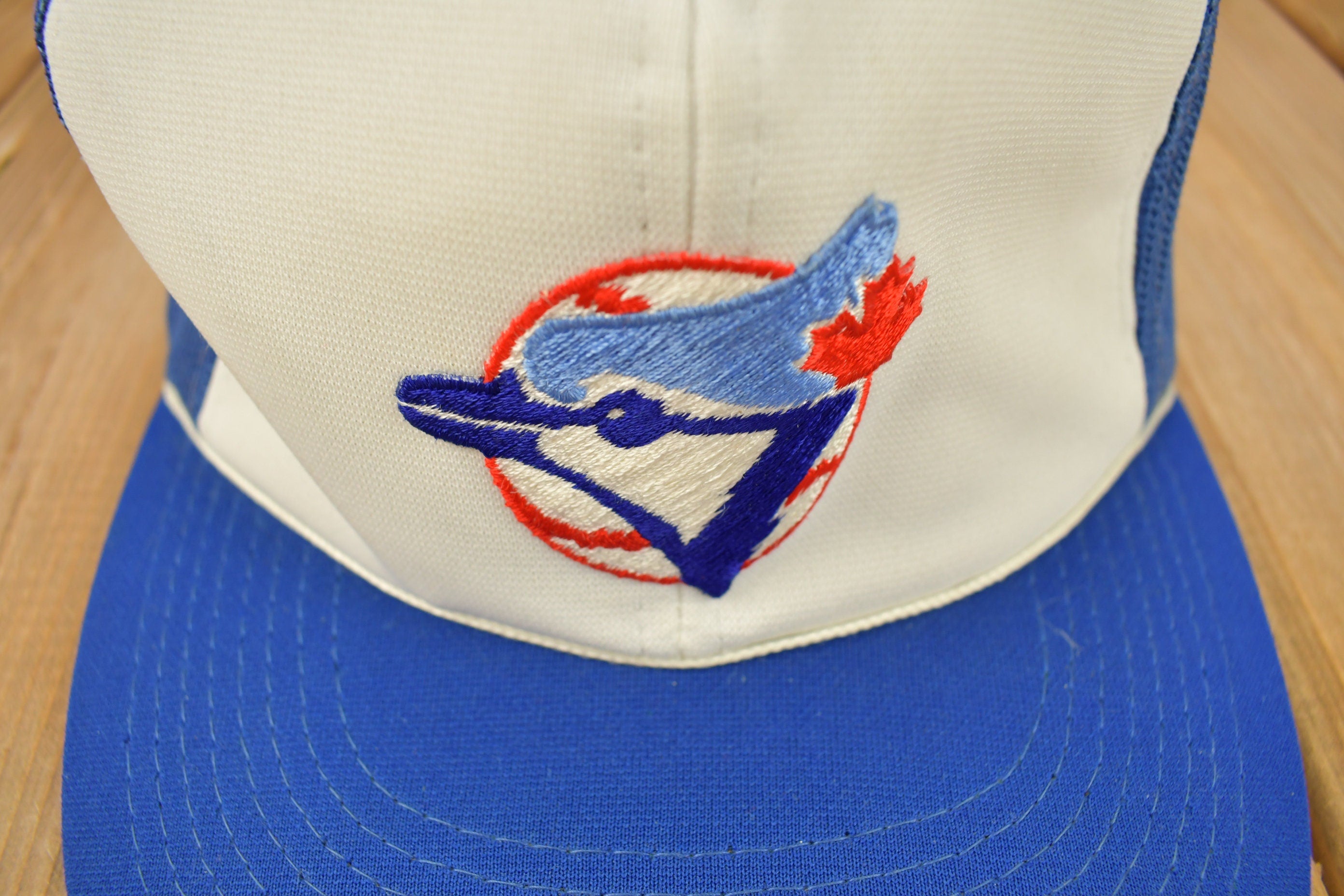 Vintage 1990s Toronto Blue Jays MLB Mesh Snap Back Hat