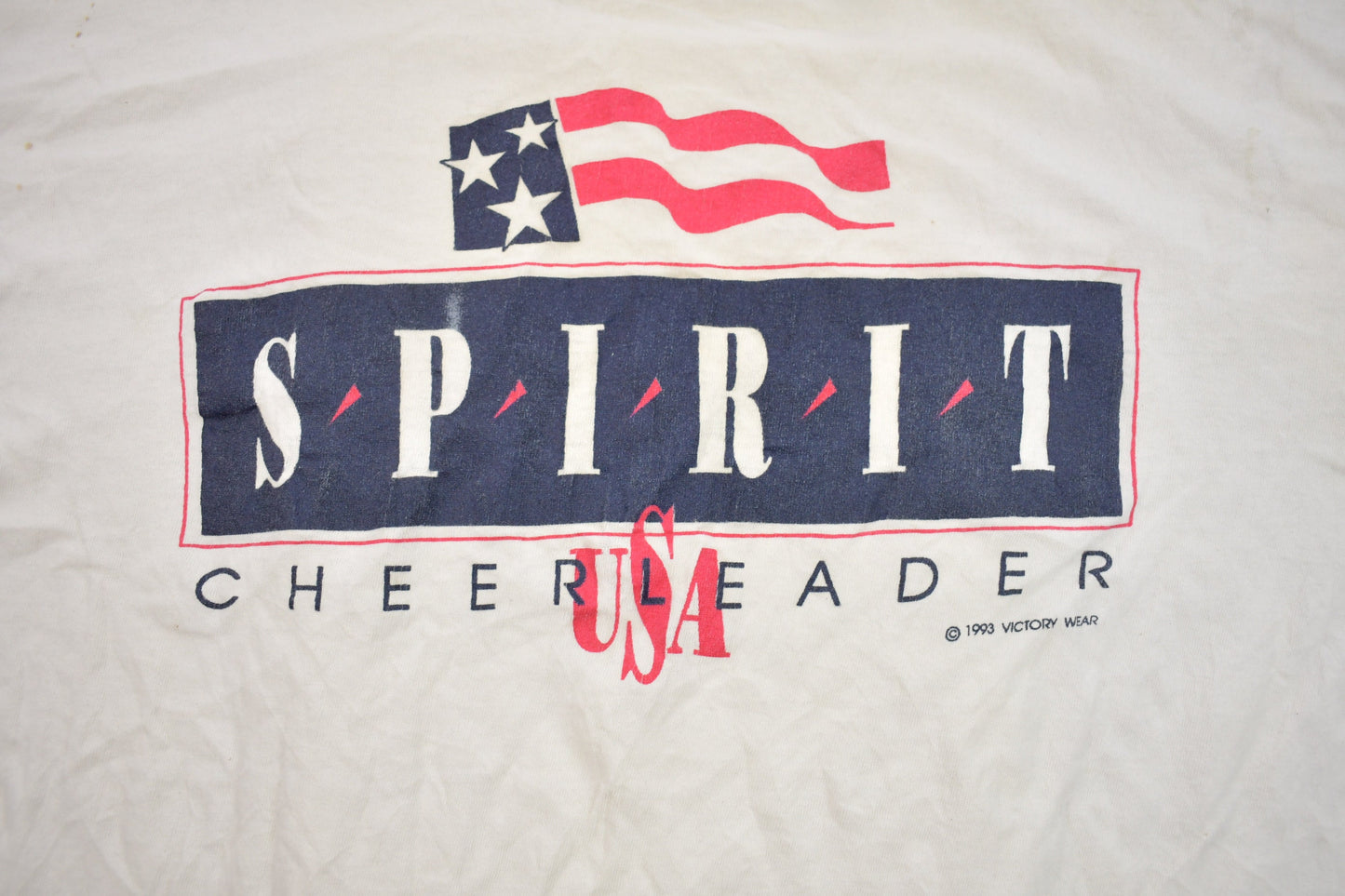 Vintage 19993 Spirit Cheerleader USA Graphic T-Shirt / Vintage Shirt / Victory Wear / Streetwear / Graphic Tee / Single Stitch / Made In USA