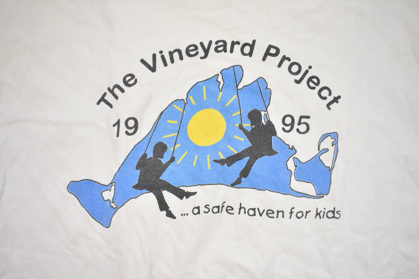 Vintage 1990s The Vineyard Project Kids Graphic T Shirt / Vintage T Shirt / Streetwear / Graphic Tee / Single Stitch / Made In USA