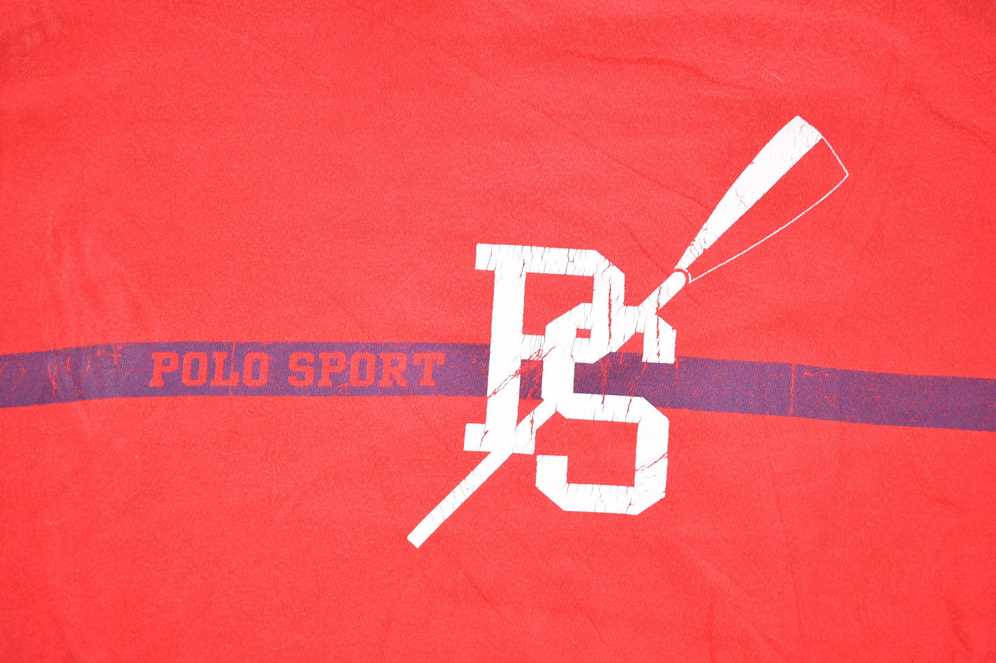 Vintage 1990s Polo Sport Graphic Red T-Shirt / Polo USA / Streetwear / Vintage Ralph Lauren / 1990s Polo Sport