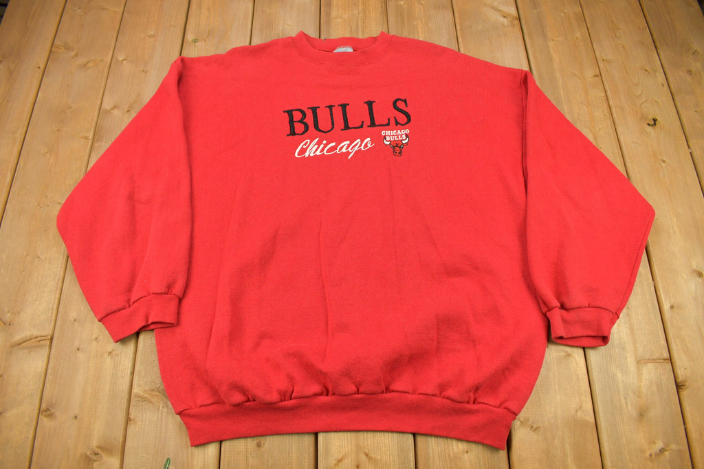 Vintage 1990s Chicago Bulls NBA Logo 7 Heavyweight Crewneck Sweatshirt