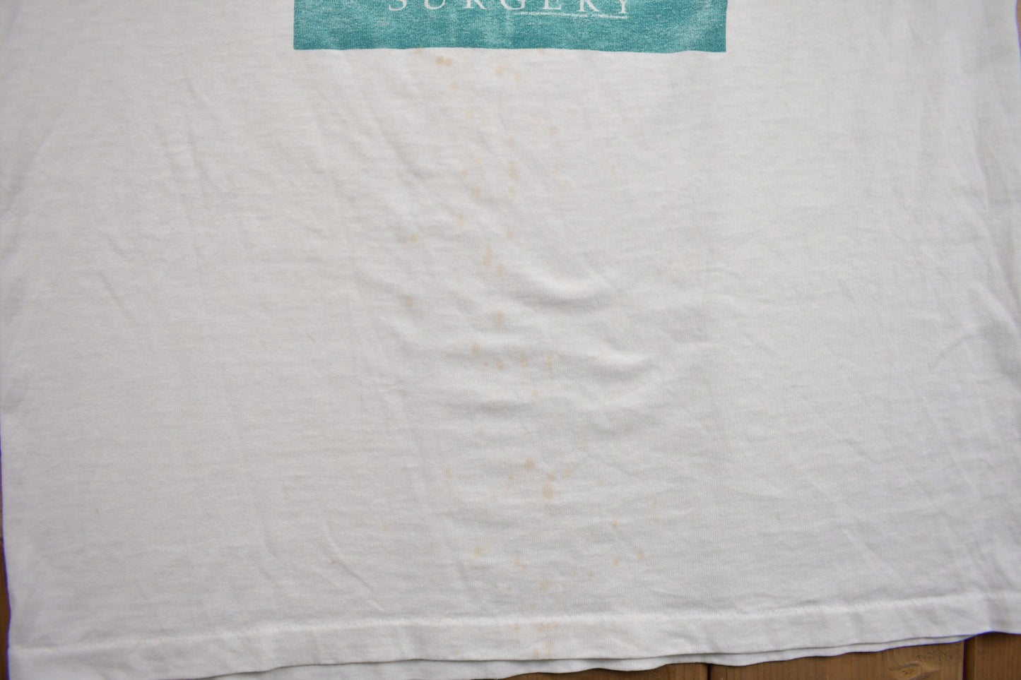 Vintage 1990s Laser Surgery Graphic T Shirt / Vintage T Shirt / Stains on Back / Streetwear / Rare Vintage / Single Stitch / Made In USA