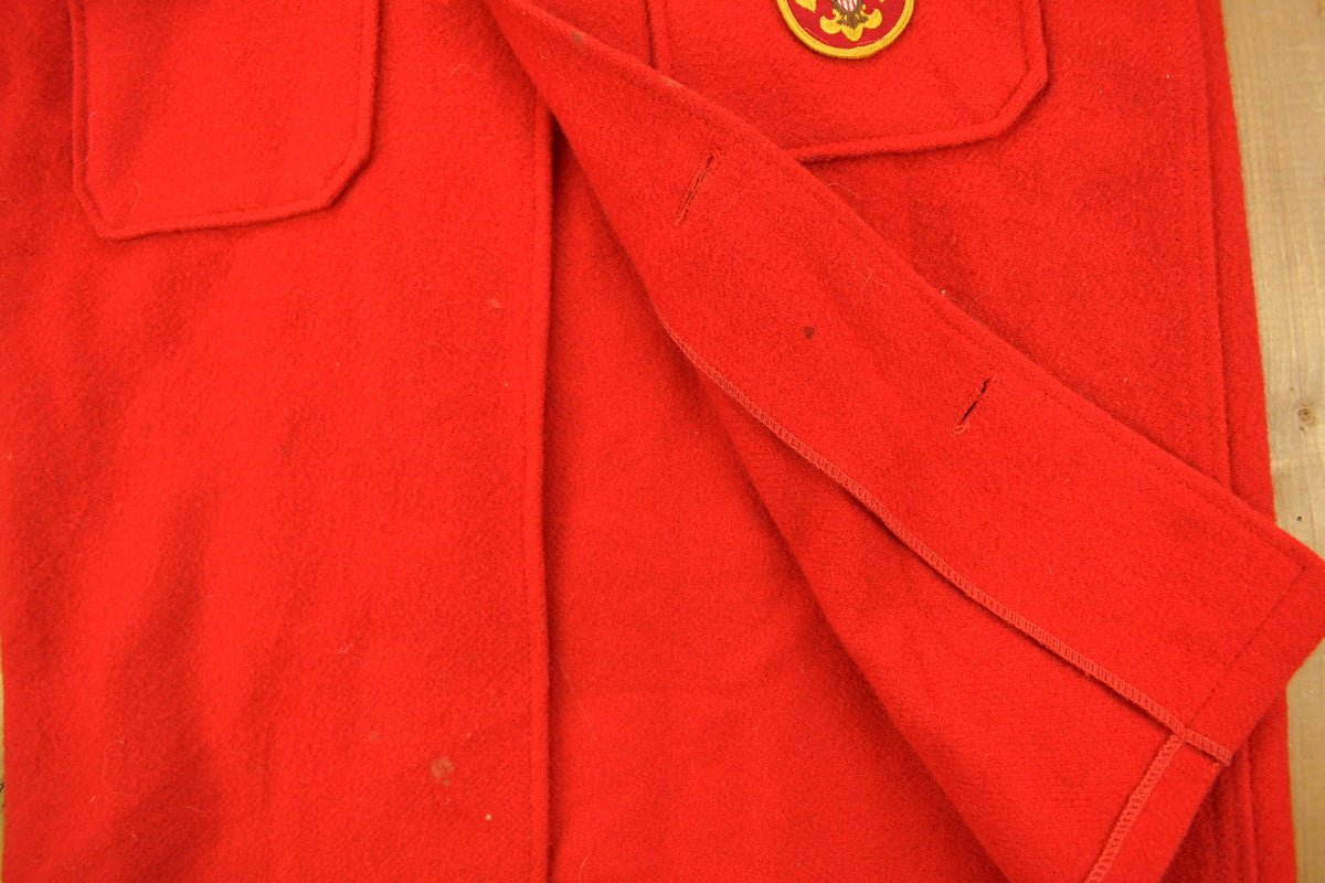 Vintage 1970s Boy Scouts Of America Button Up Shacket