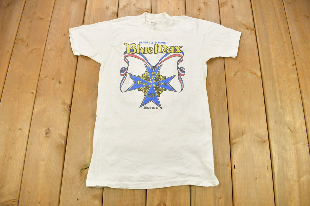 Vintage 1970s Blue Max Dallas Texas Racing T-Shirt