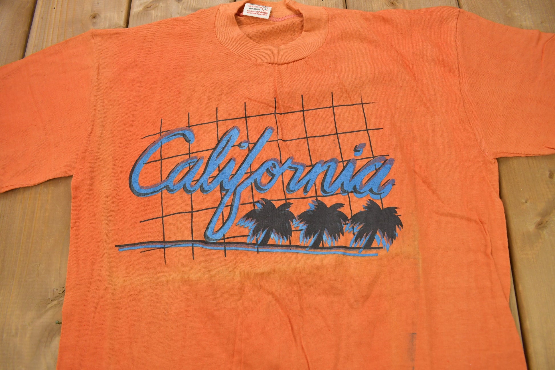 Vintage 1970s California Sun Graphic Souvenir T Shirt