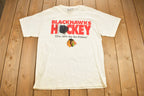 Vintage 1990s Chicago Blackhawks NHL Graphic T-Shirt