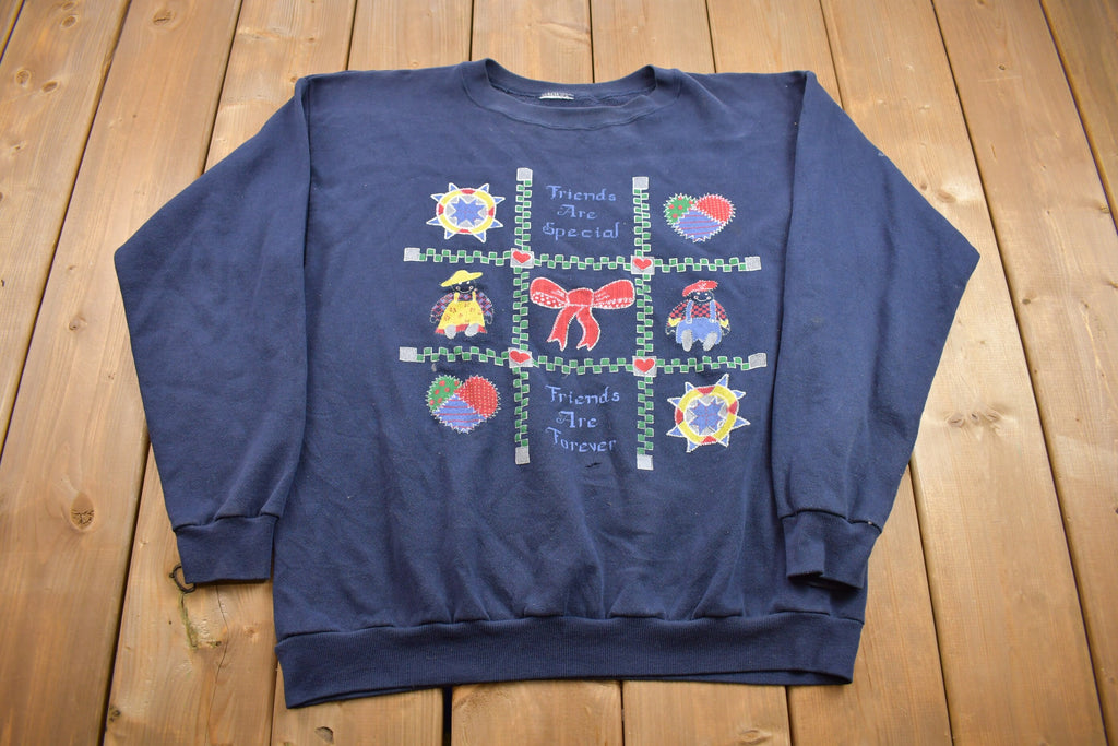 Vintage 1990s "Friends are Forever" Crewneck Sweatshirt