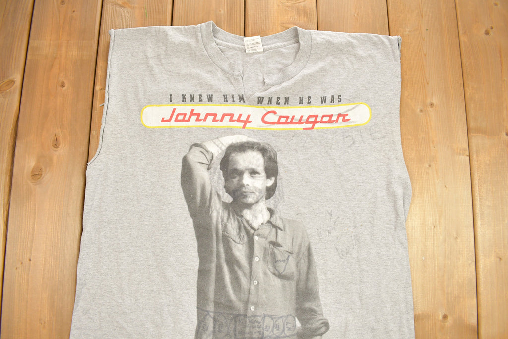 Vintage 1990s Johnny Mellencamp Rural Electrification Tour Band T-shirt