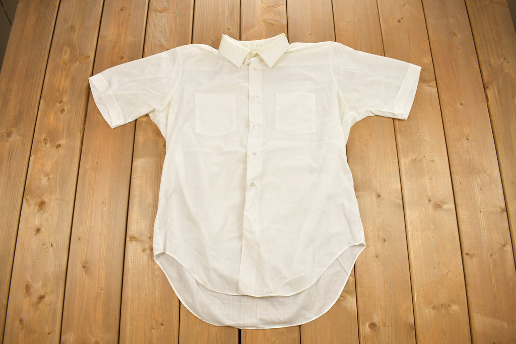 Vintage 1960s Arrow Decton Sanforized Blank Button Up Shirt