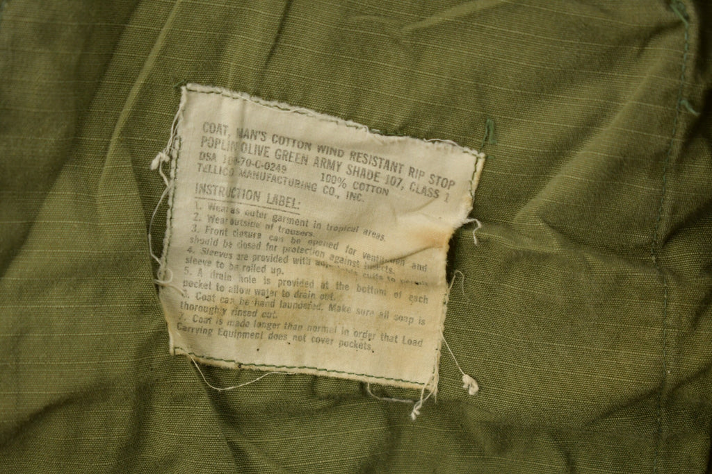 Vintage 1970 OG 107 Military Button Up Shirt