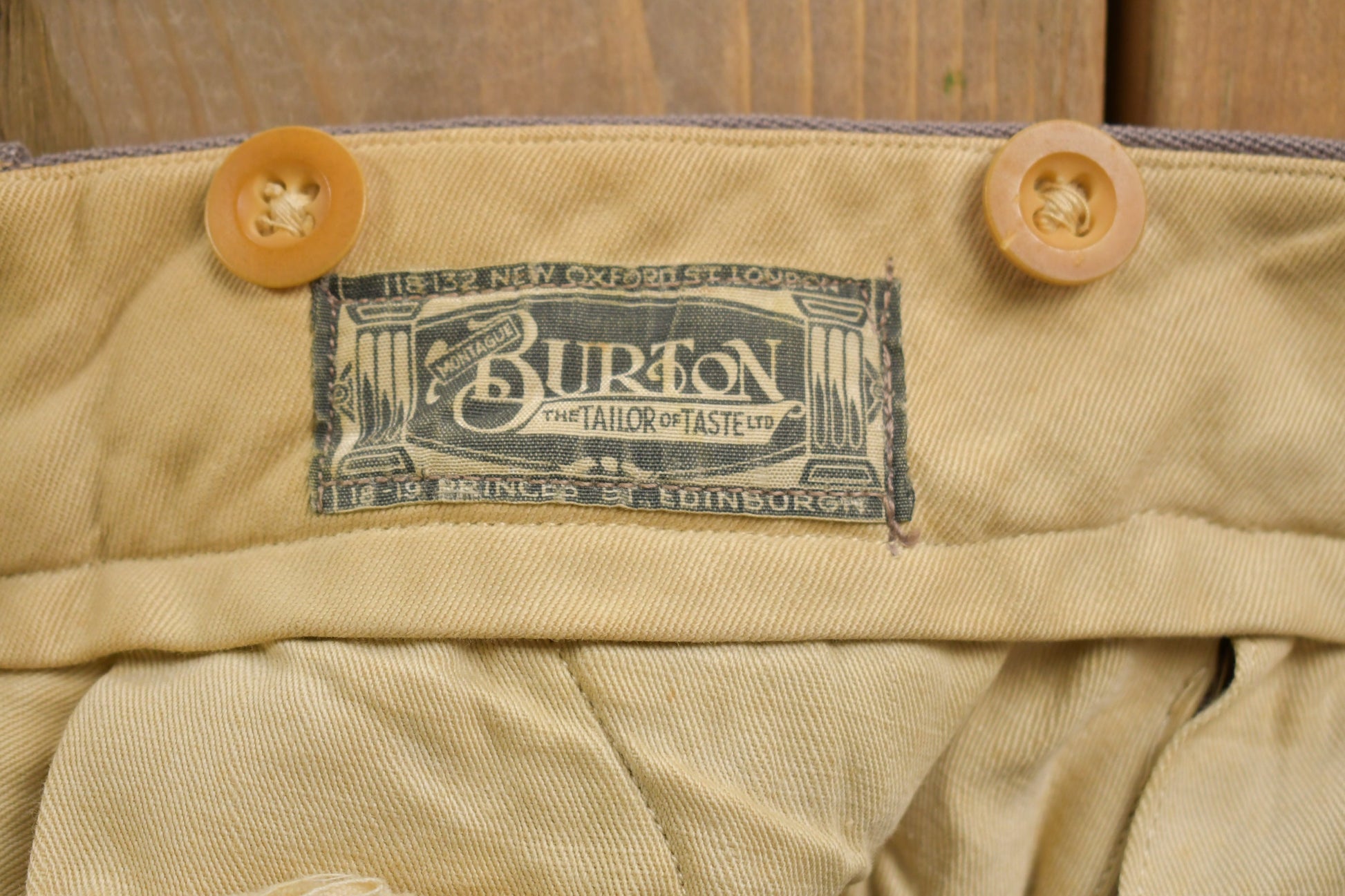 Vintage 1950s Montague Burton Trousers Size 30 x 29