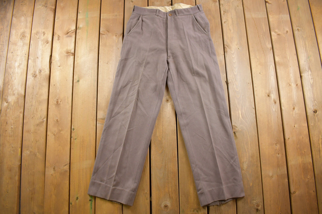 Vintage 1950s Montague Burton Trousers Size 30 x 29