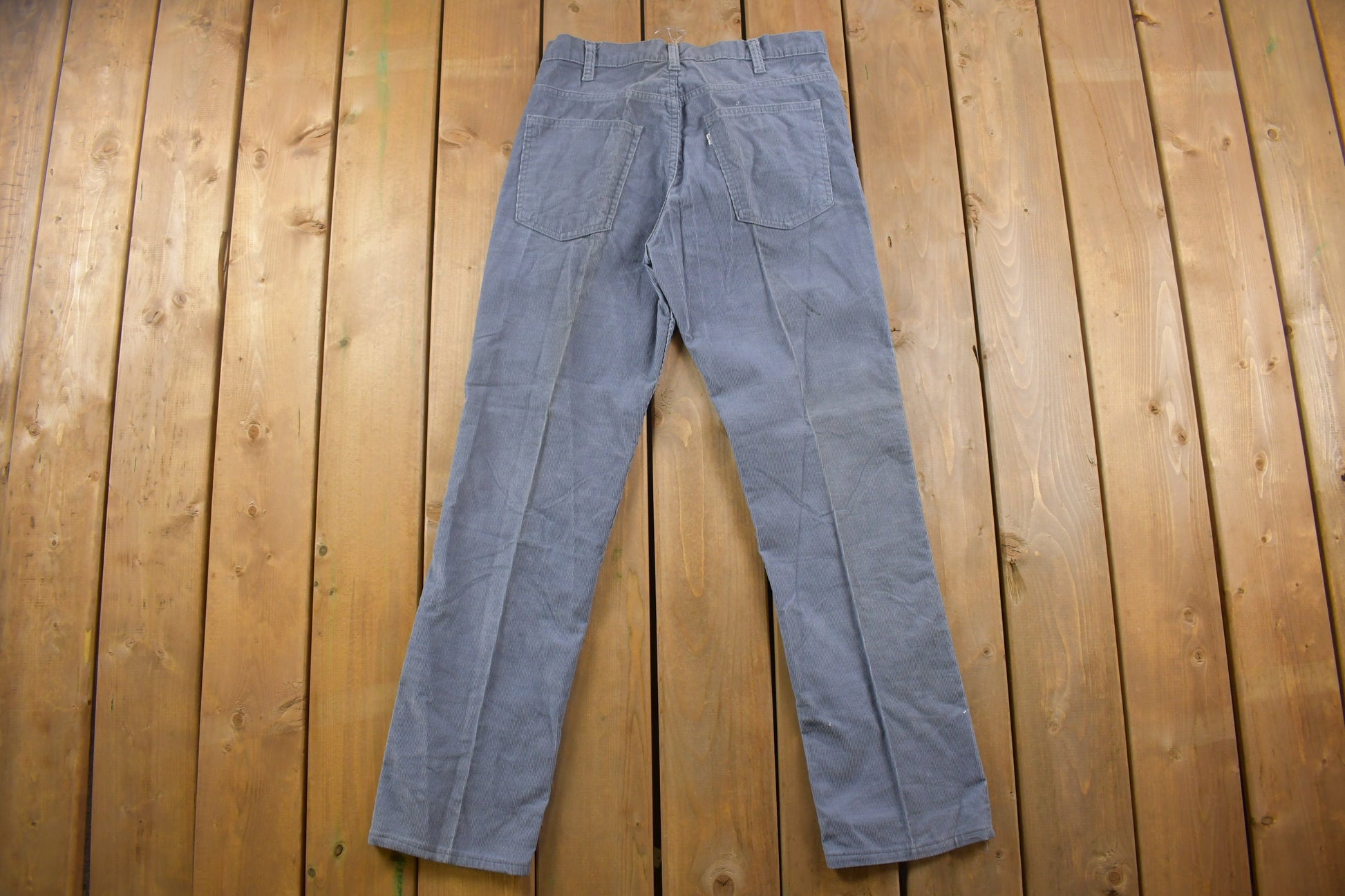 Vintage 1990s Levi's White Tab Grey Corduroy Pants Size 33 x 31