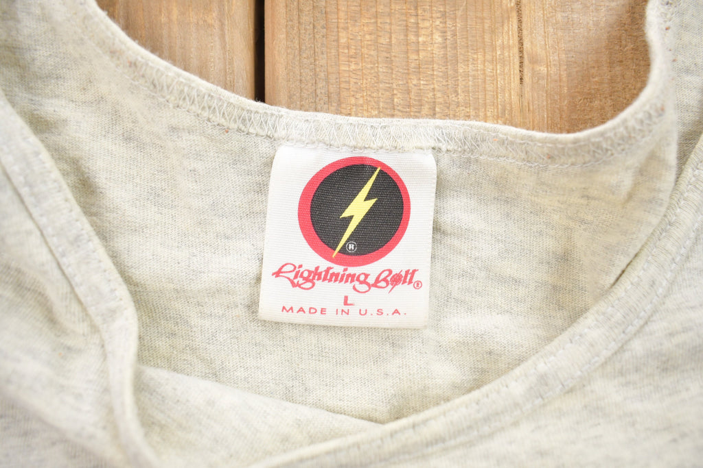 Vintage 1990s Lightning Bolt Shark Graphic Tank Top