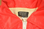 Vintage 1970s Blank Red Water Repellent Windbreaker Jacket