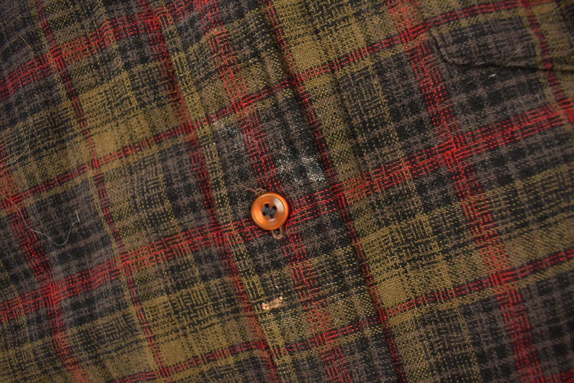 Vintage 1950s Pendleton Plaid Button Up Women's Shirt