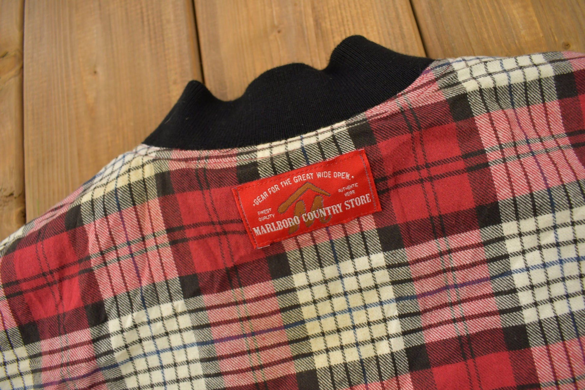 Vintage 1990s Marlboro Country Store Reversible Vest