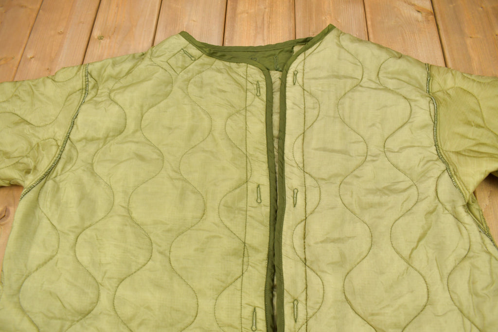 Vintage 1973 U.S. M65 Military Jacket Liner Size L