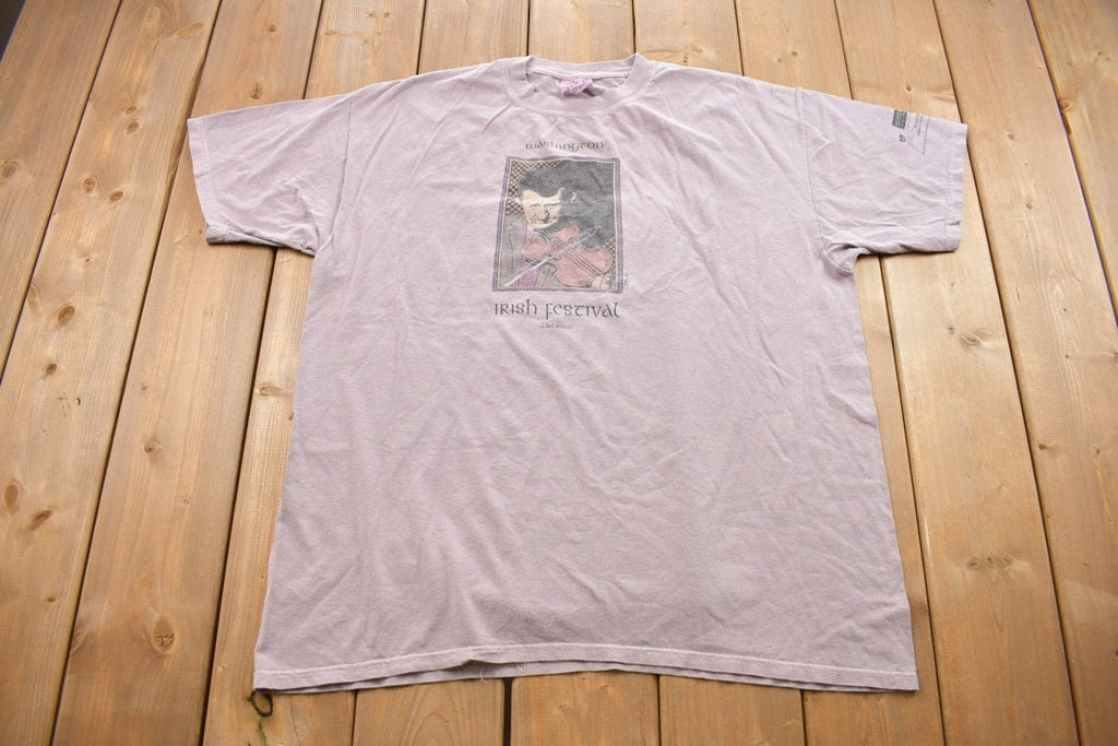 Vintage 1990s 23rd Annual Washington Irish Festival Souvenir T Shirt