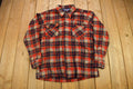 Vintage 1960s Pendleton Plaid Button Up Board Shirt