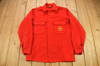 Vintage 1970s Boy Scouts Of America Button Up Shacket