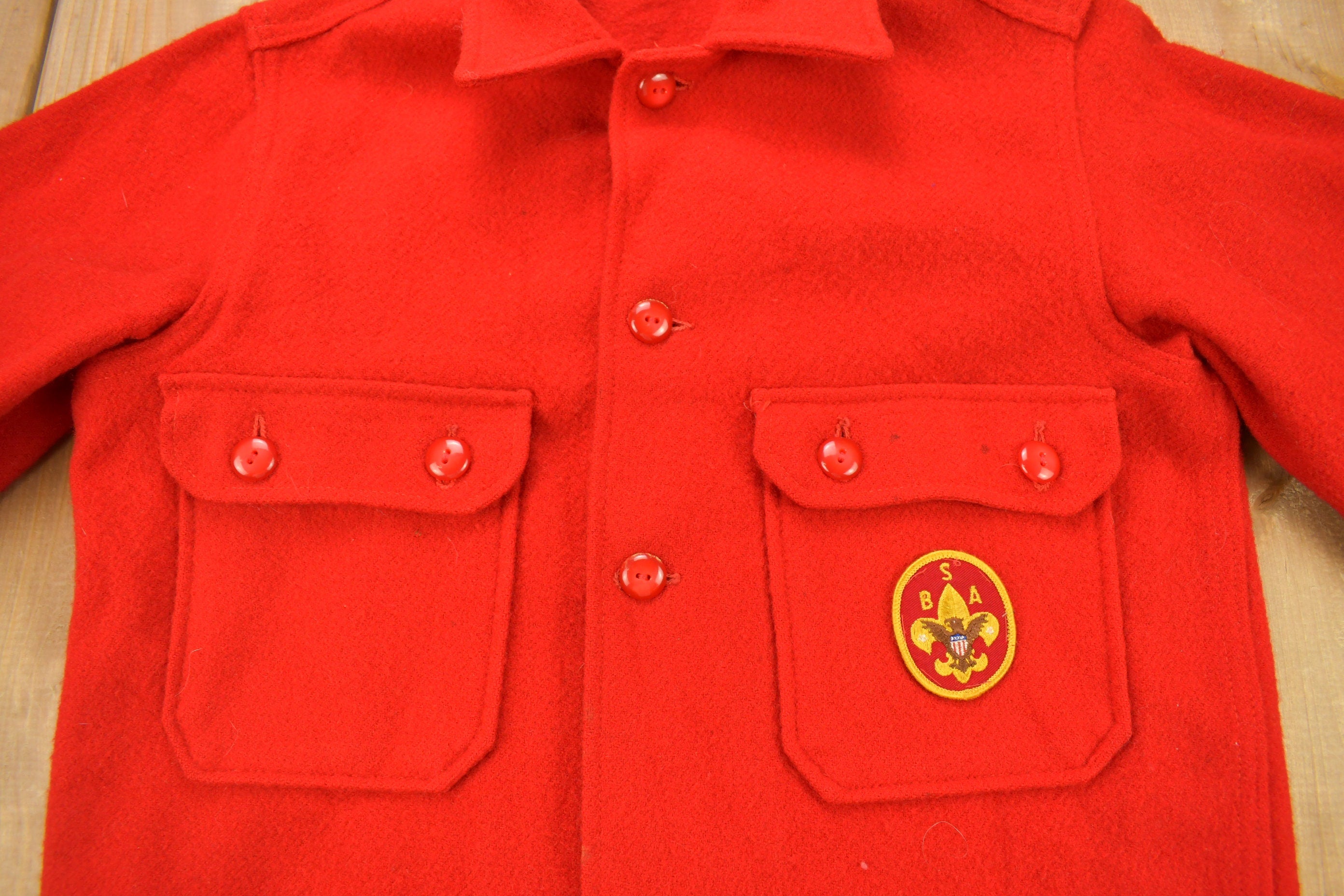 Vintage 1970s Boy Scouts Of America Button Up Shacket