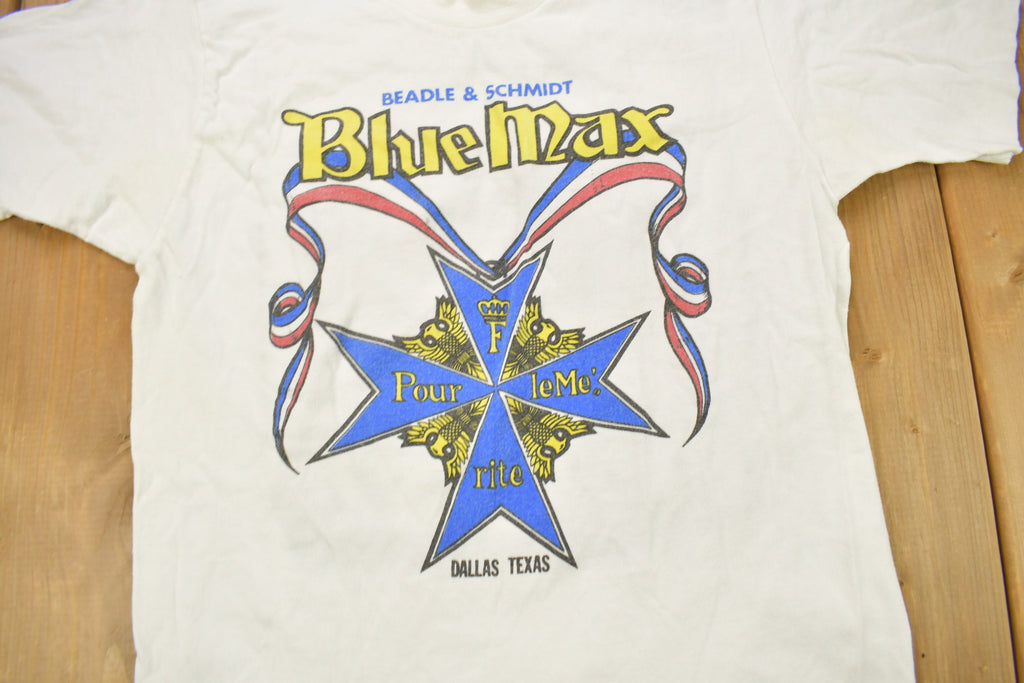 Vintage 1970s Blue Max Dallas Texas Racing T-Shirt