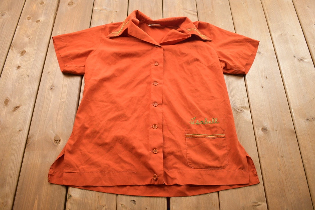 Vintage 1950s King Louie Downtown Restaurant Bowling Shirt