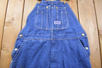 Vintage 1970s Big Smith Blue Denim Jean Overalls Size 39 x 29