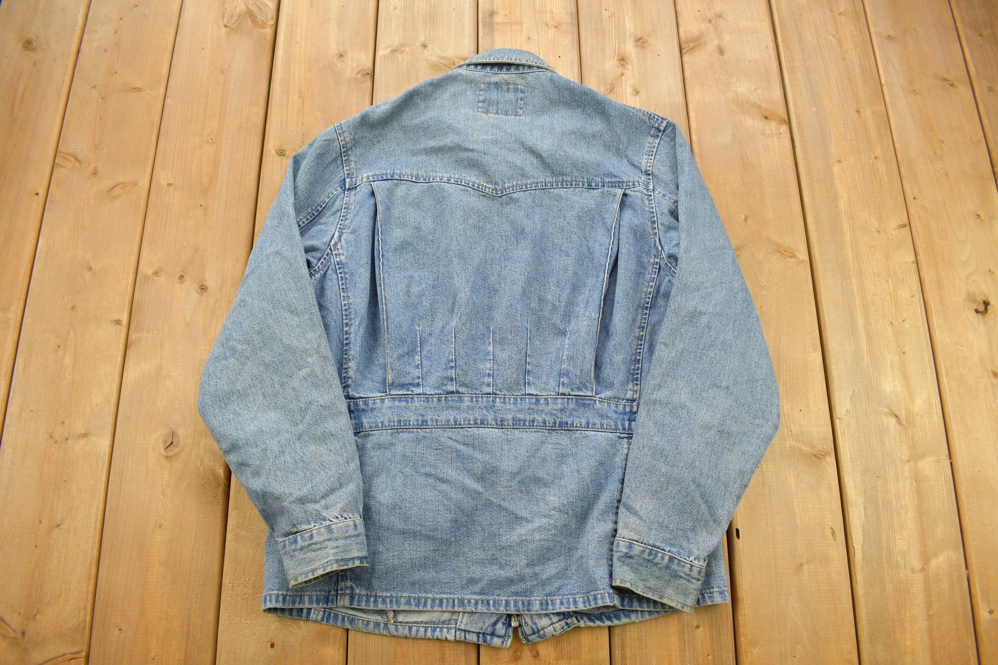 Vintage 1990s Levi's Silver Tab Denim Zip Up Shirt