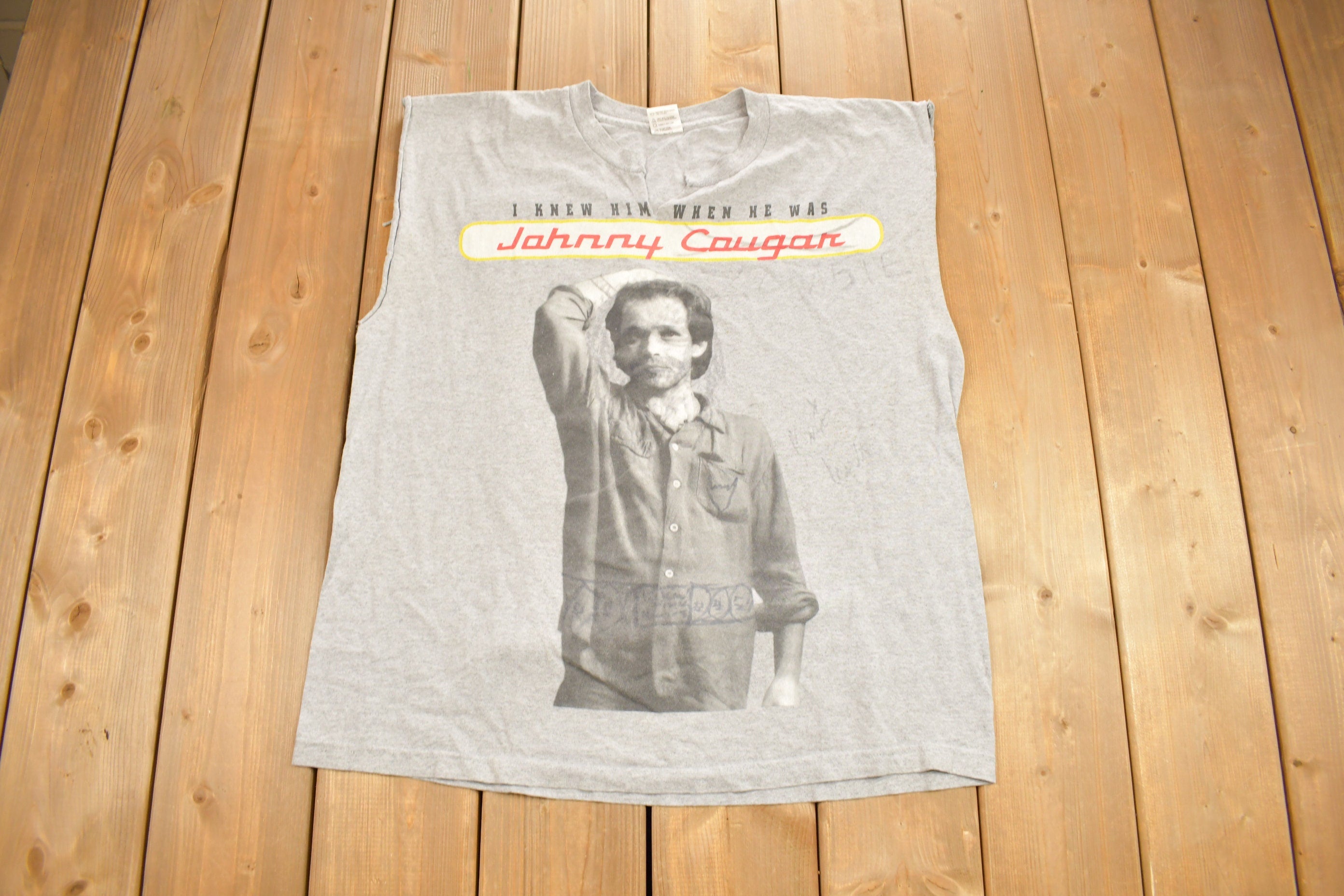 Vintage 1990s Johnny Mellencamp Rural Electrification Tour Band T-shirt