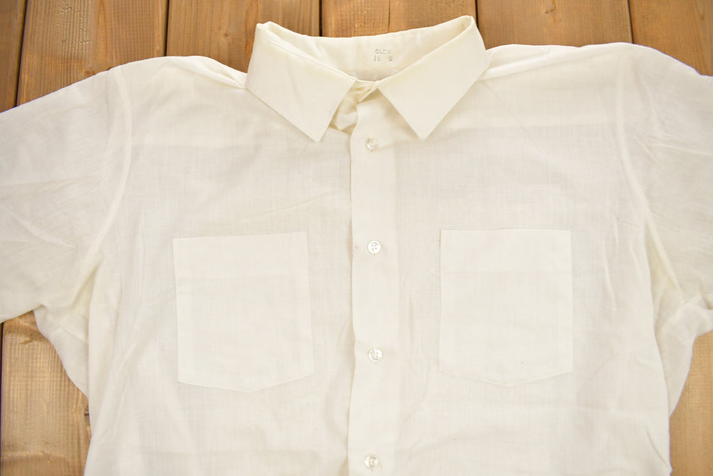 Vintage 1960s Arrow Decton Sanforized Blank Button Up Shirt