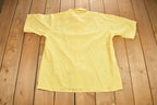 Vintage 1960s Easy Man By Campus Blank Yellow Button Up Shirt