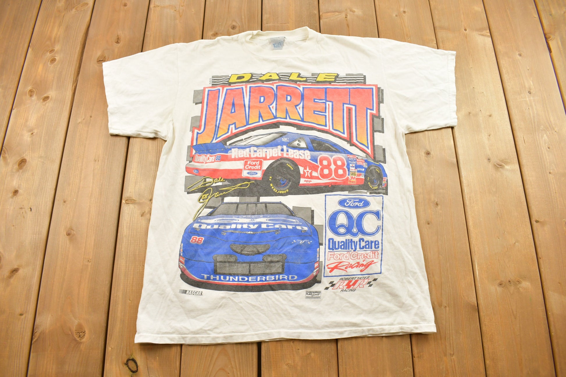Vintage 1990s Dale Jarrett NASCAR Racing T-Shirt