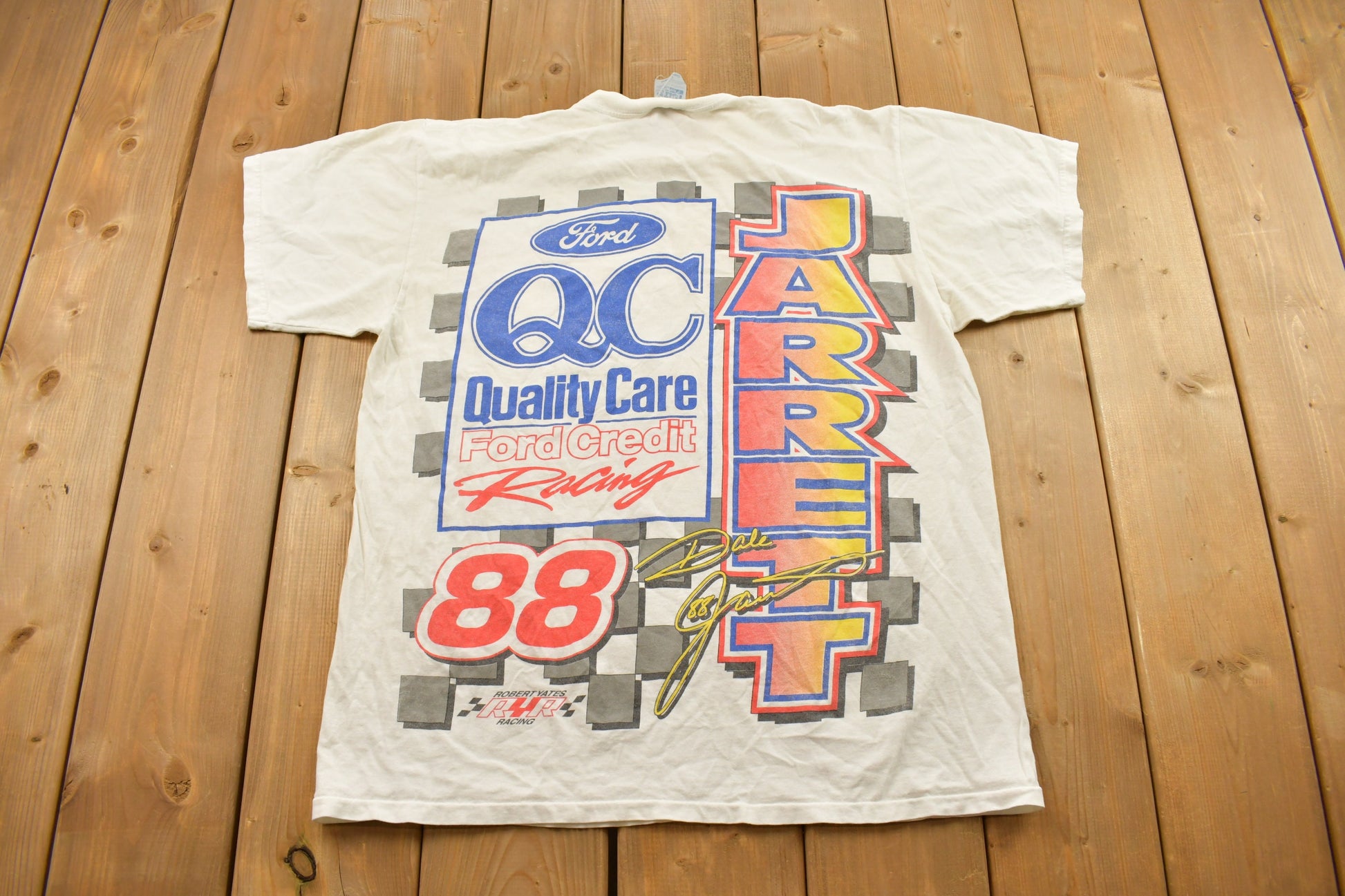 Vintage 1990s Dale Jarrett NASCAR Racing T-Shirt