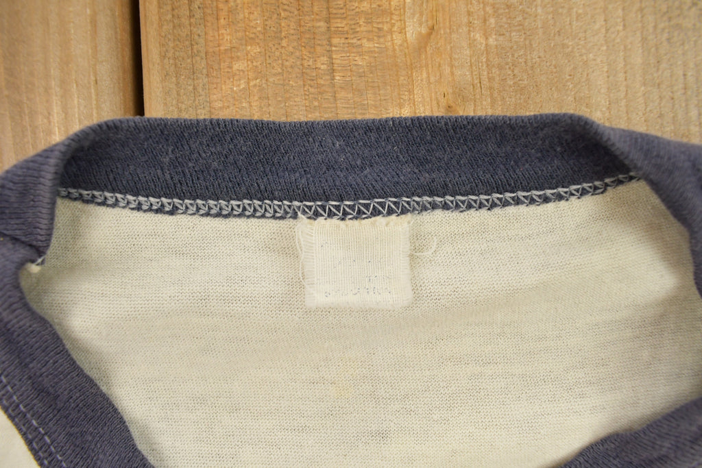 Vintage 1980s 55 Chevy Chevrolet Graphic Ringer T-Shirt