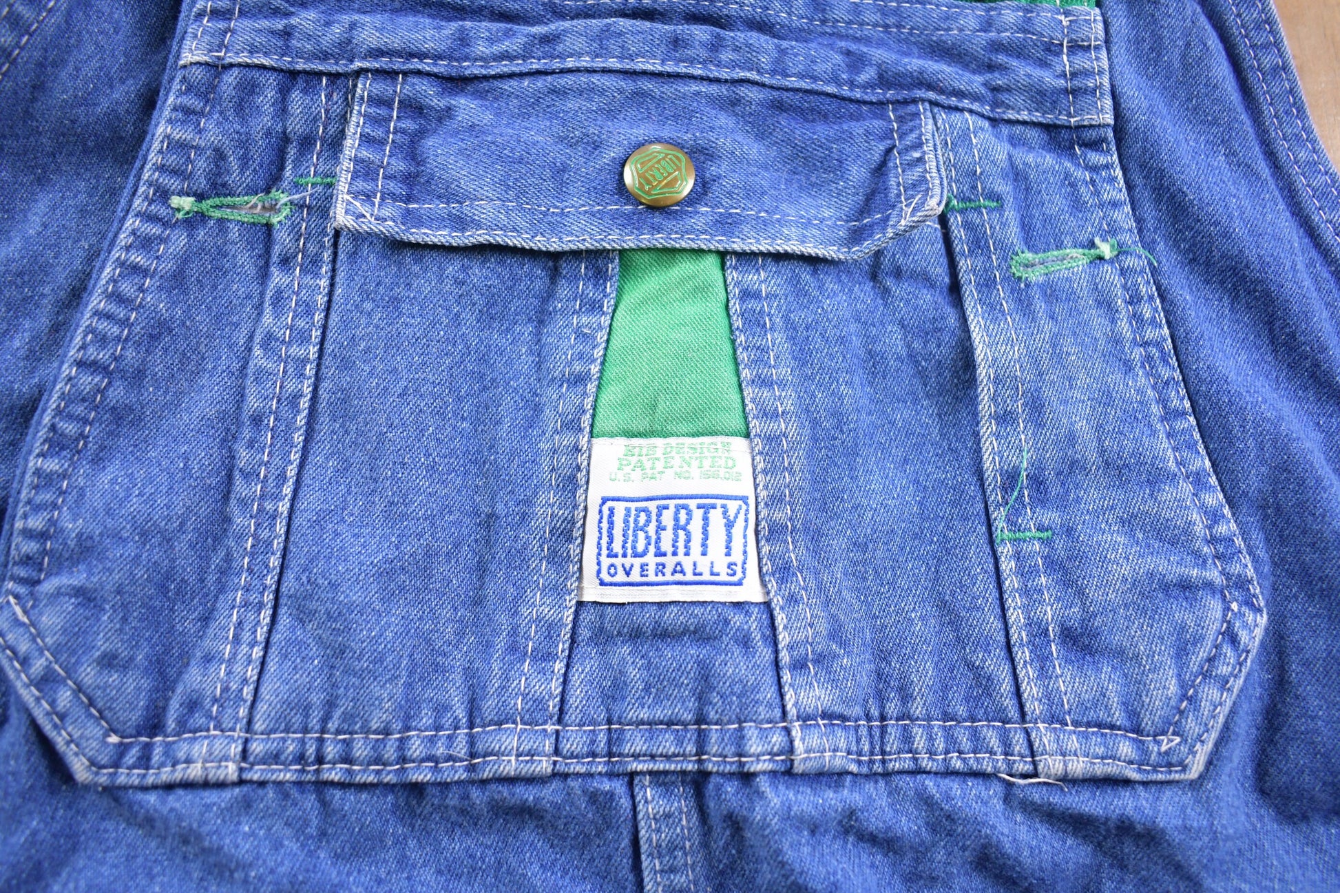 Vintage 1990s Liberty Denim Jean Overalls Size 43 x 27