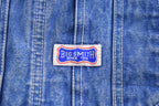 Vintage 1970s Big Smith Blue Denim Jean Overalls Size 38 x 30