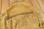 Vintage 1960s Golden Bear Fringe Leather Jacket