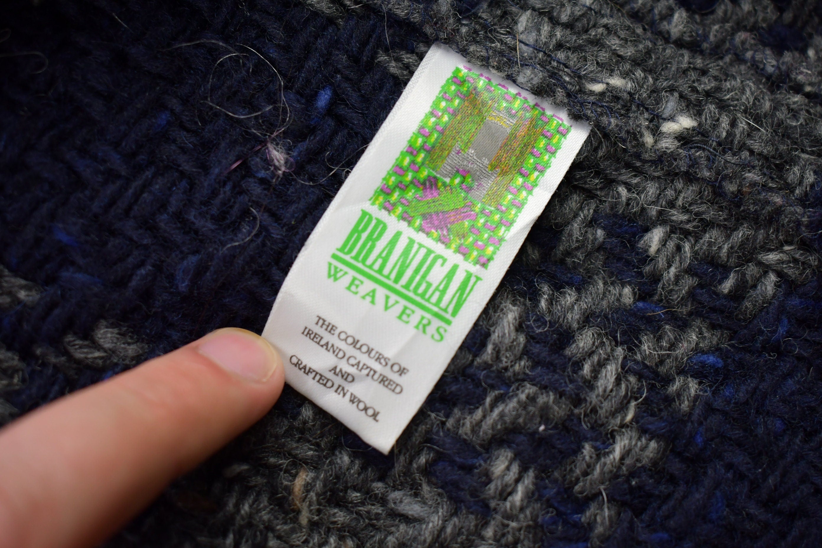 Vintage 1990s 100% Wool Knit Plaid Sweater Vest